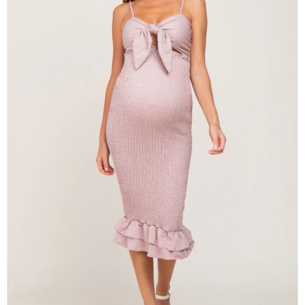 MAUVE MATERNITY DRESS